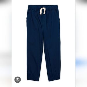 Casual Boys Navy Jogger Pants with White Drawstring